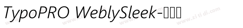 TypoPRO WeblySleek字体转换